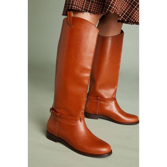 Anthropologie Shoes - Leather Knee High Equestrian Riding Boots